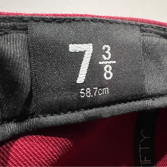 New Era, 59Fifty, Fitted Hat, New York Yankees, Burgundy & White - Picture 8 of 9